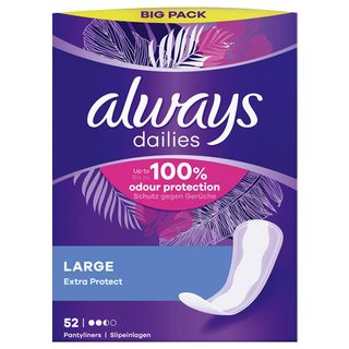 Always Dailies Wkładki Extra Protect, Large, 52 szt.
