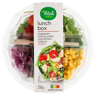 Vital Fresh Lunch box pomidory koktajlowe kukurydza cebula gyros 210g