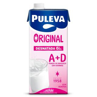 Leche Desnatada Con Vitaminas A+D Puleva 1 L