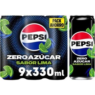Refresco De Cola Con Lima Sin Azúcar Pepsi Max, Pack 9X33 Cl (25556325)