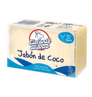Jabón Ropa Elefante Coco Blanco 225 G