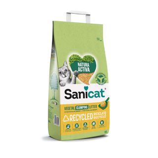 10 L Sanicat Natura Activa Recycled Arena para gatos