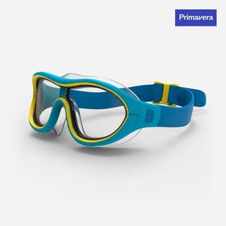 Gafas Natación Niños Máscara Swimdow Azul Amarillo Cristales Claros Talla Única Azul