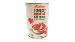 Auchan - Pomidory włoskie krojone - 240 g