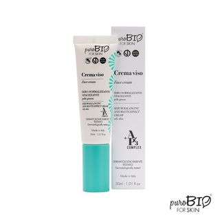 Crema Facial Matificante-equilibrante Purobio For Skin 30 Ml.
