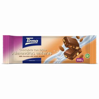 Tirma tableta de chocolate con almendra entera 300 g