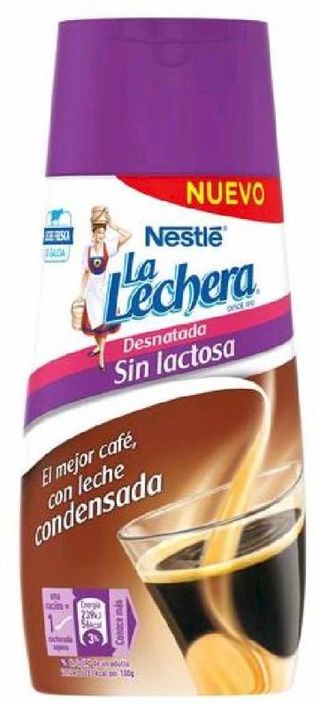 Leche Condensada Desnatada Sin Lactosa La Lechera 450 Gr