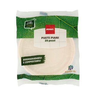 Piatti Piani Bioco. 20pz Penny