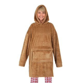 Felpa con cappuccio - Brushed marrone