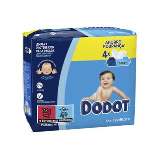 Toallitas Dodot Mainline 4x52 208 Unidades (304117)