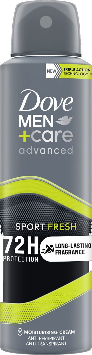 DOVE ADVANCED CARE MEN SPORT FRESH SPRAY 150ML ELI4458