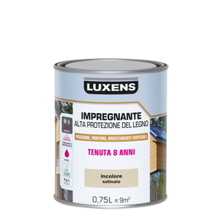 IMPREGNANTE PROTETTIVO PER LEGNO BASE ACQUA INCOLORE ALTA PROTEZIONE LUXENS 750 ML - 470005492