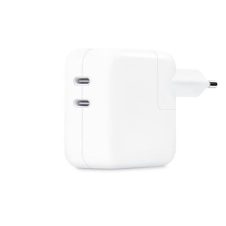Adaptador De Corriente Apple Con 2 Puertos Usb-C De 35W Blanco (0195949376566)