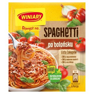 Winiary - Pomysł na Makaron spaghetti po bolońsku - 44 g