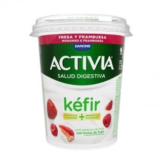 Kéfir De Fresa Y Frambuesa Activia Danone 380 G.