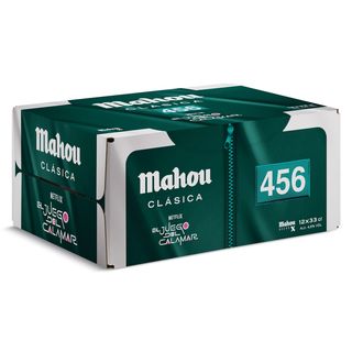 Cerveza Clásica Mahou Lata 12 X 33 Cl