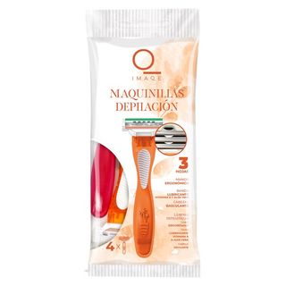 Maquinilla Depilación 3 Hojas Imaqe Bolsa 4 Uds.