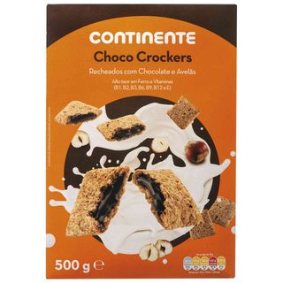 Cereais Crockers Recheio de Chocolate Continente (emb. 500 gr)