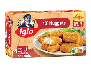 NUGGETS CAPITAO IGLO:FRANGO 10 UN. 208G