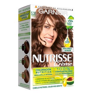 Tinte Permanente Mascarilla Color Chocolate Nutrisse Nº 5,35 (3600541448278)