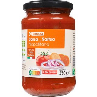 Salsa Napolitana Eroski, Frasco 350 G (26202754)