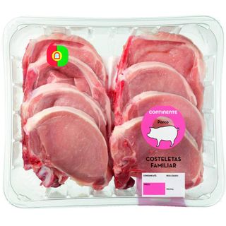 Costeletas de Porco Continente (emb. 1,05 kg (aprox.))