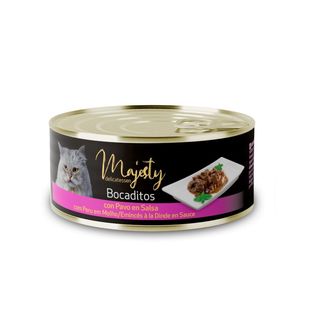 Majesty Adult Bocaditos De Pavo En Salsa Lata Para Gatos 0.085Kg
