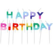 Velas Happy Birthday.