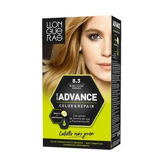 Llongueras Color Advance Profesional 8.3 Rubio Claro Dorado