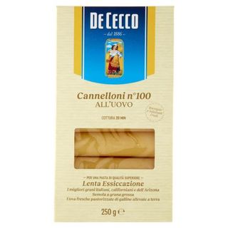 De Cecco Cannelloni N° 100 All'Uovo 250 G - 156364