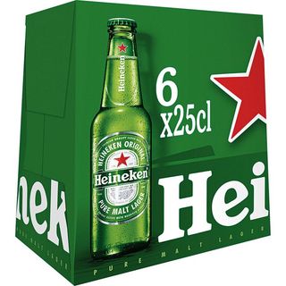 HEINEKEN Cerveza Lager Pack Botellín 6X25 Cl