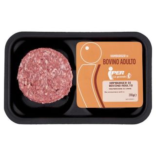 Iper Hamburger Di Bovino Adulto 200 G
