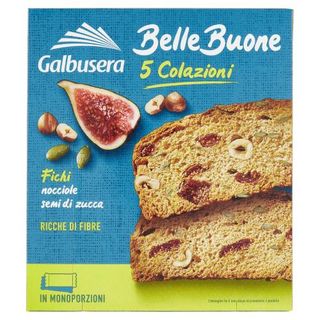 Galbusera Bellebuone 5 Colazioni Fichi Nocciole Semi Di Zucca 5 X 40 G - 127614