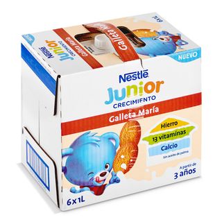 Leche Crecimiento Con Galleta María +3 Años Nestlé 1 L