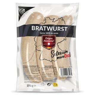 Salchichas Bratwurst Selección Mundial De Dia Bolsa 270 G