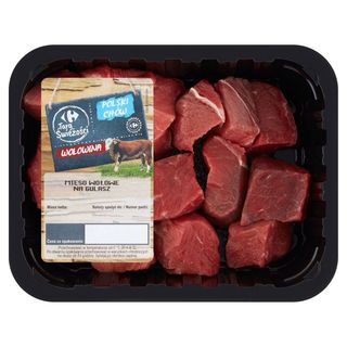 Carrefour Targ Świeżości Mięso wołowe na gulasz, waga od 0,5 kg