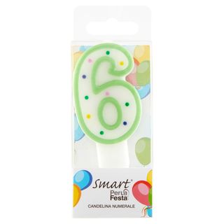 Smart Perla Festa Candelina Numerale 6 1 Pz -1063