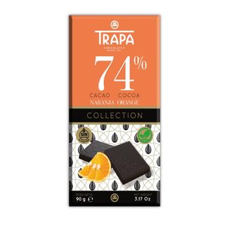 Chocolate Trapa Collection 74% Naranja 90 Grs.