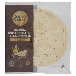 Selex Saper di Sapori Piadine Fresche Romagnole I.G.P. alla Riminese con Olio Extra Vergine 3x120 g
