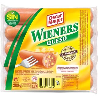 Salchichas Wienner De Queso Oscar Mayer, Sobre 200 G (294181)