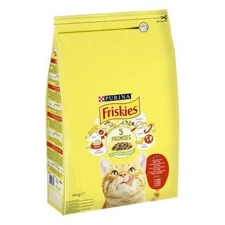Friskies Adult Buey Con Pollo Y Verduras Pienso Para Gatos 4Kg
