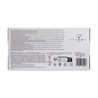 100 Luvas Descart Vinil Transp 9L (88035305)