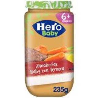Tarrito Hero Baby Natur Zanahorias Baby Con Ternera 6 Meses 250 Gr. (1230390)