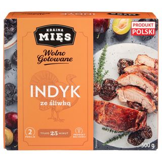 Kraina Mięs Indyk ze śliwką, 500 g