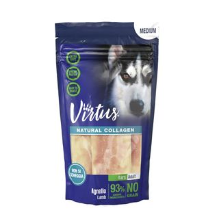 Virtus medium dog natural collagen bars 90g agnello