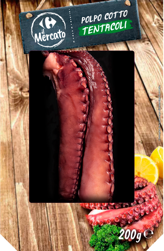 Tentacoli di polpo cotto 200 g