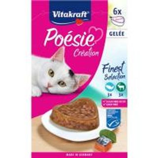 Gelatina De Salmón-Caza Para Gato Vitakraft Poesie, Pack 6X85 Gr. (22466072)