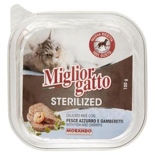 Migliorgatto Sterilized Delicato Patè Con Pesce Azzurro E Gamberetti 100 G - 105764