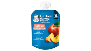 Gerber pouch jabuka, breskva 80g ,A085548