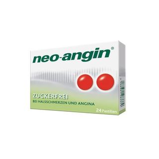 Neo-Angin bez cukru 1,2 mg + 0,6 mg + 5,7 mg 24 tabletek